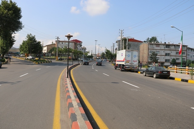 رنگ آمیزی جدول و خط کشی خیابان